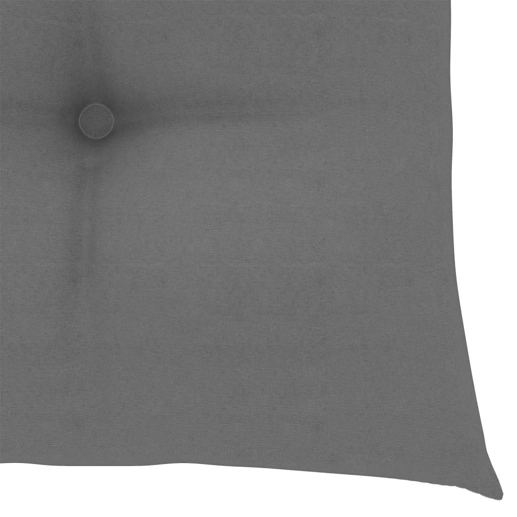 Vidaxl - Chaises pliantes avec coussins gris, 4 pièces, en teck massif vidaXL 3062584 - Imagen 5