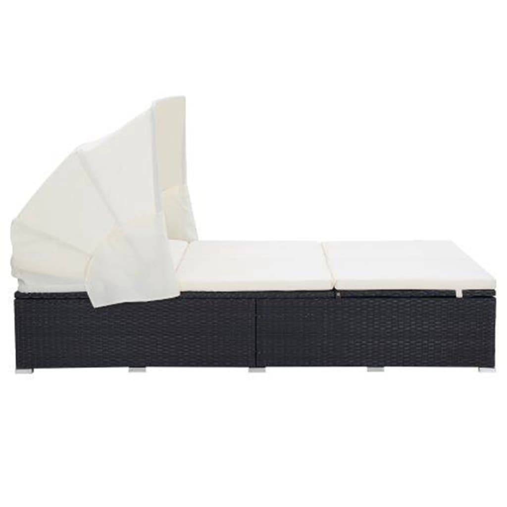 Prolenta Premium - Chaise longue pliante/transat Vrenja Blanc 194 X 120,5 X 110 cm - P87209B - Image 3