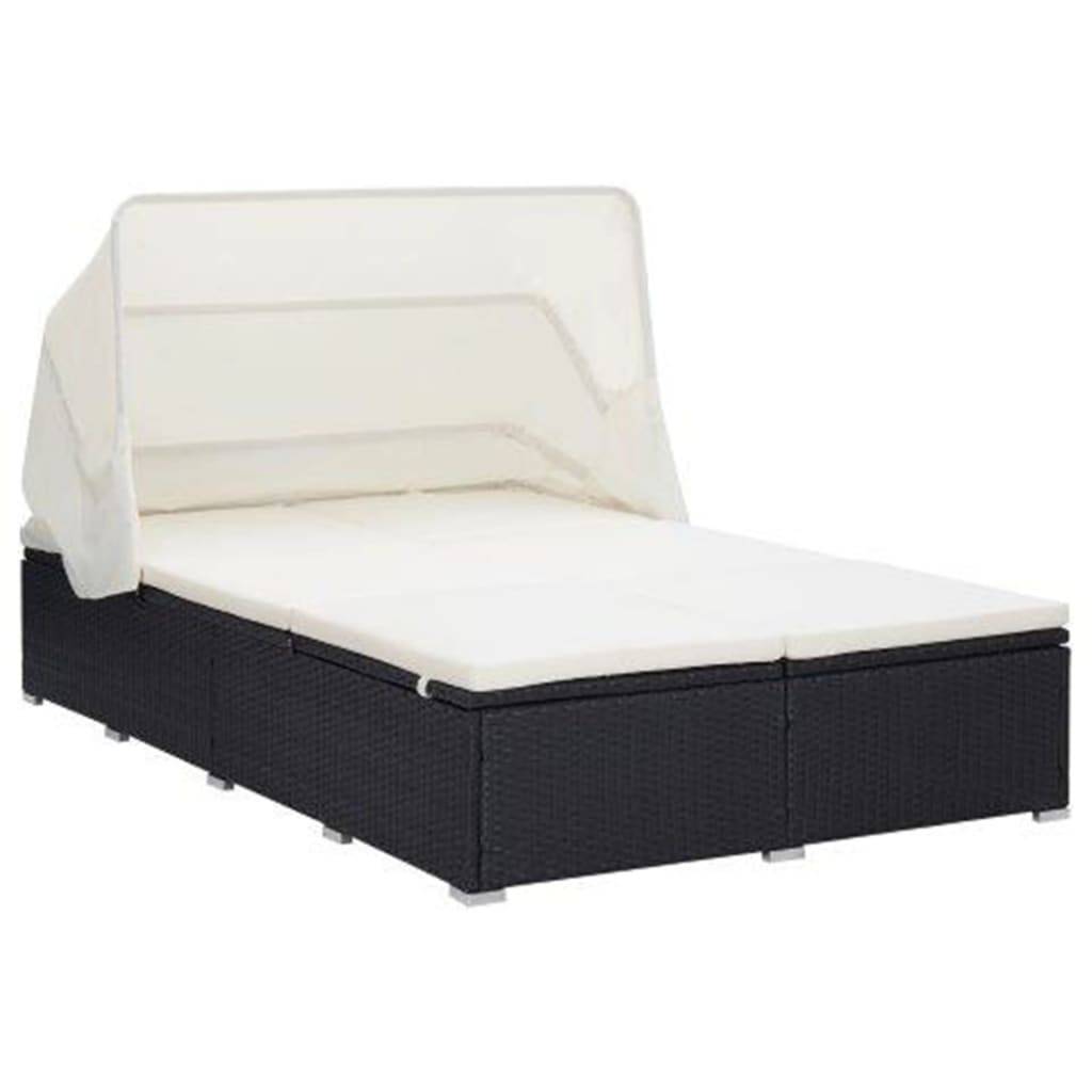 Prolenta Premium - Chaise longue pliante/transat Vrenja Blanc 194 X 120,5 X 110 cm - P87209B - Image 1