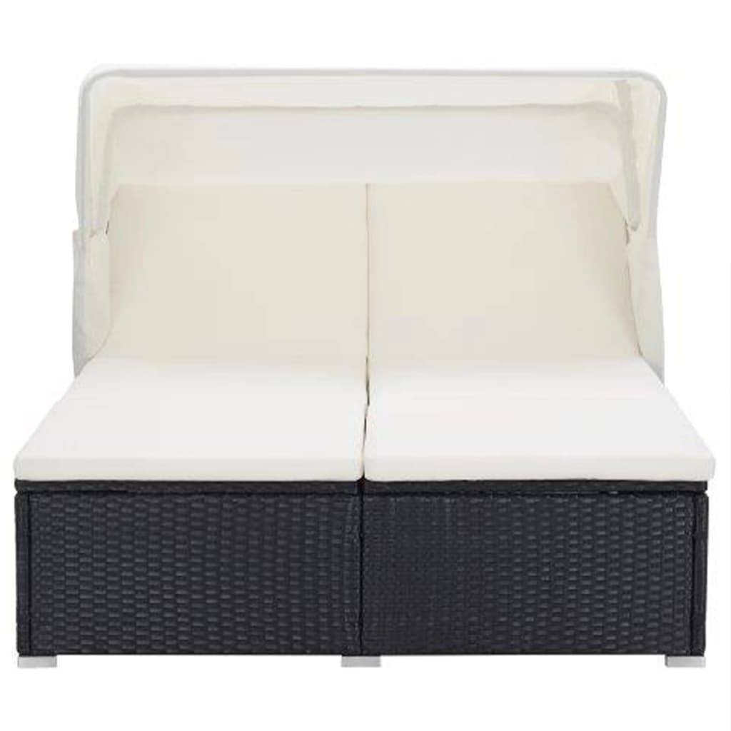Prolenta Premium - Chaise longue pliante/transat Vrenja Blanc 194 X 120,5 X 110 cm - P87209B - Image 2