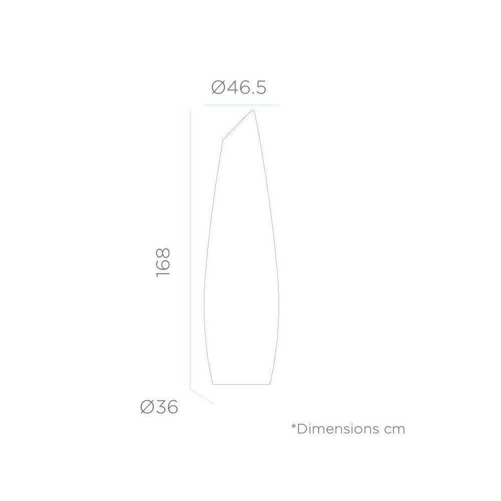 Lampadaire intérieur extérieur Fredo 170 cm Alimentation électrique - Imagen 3