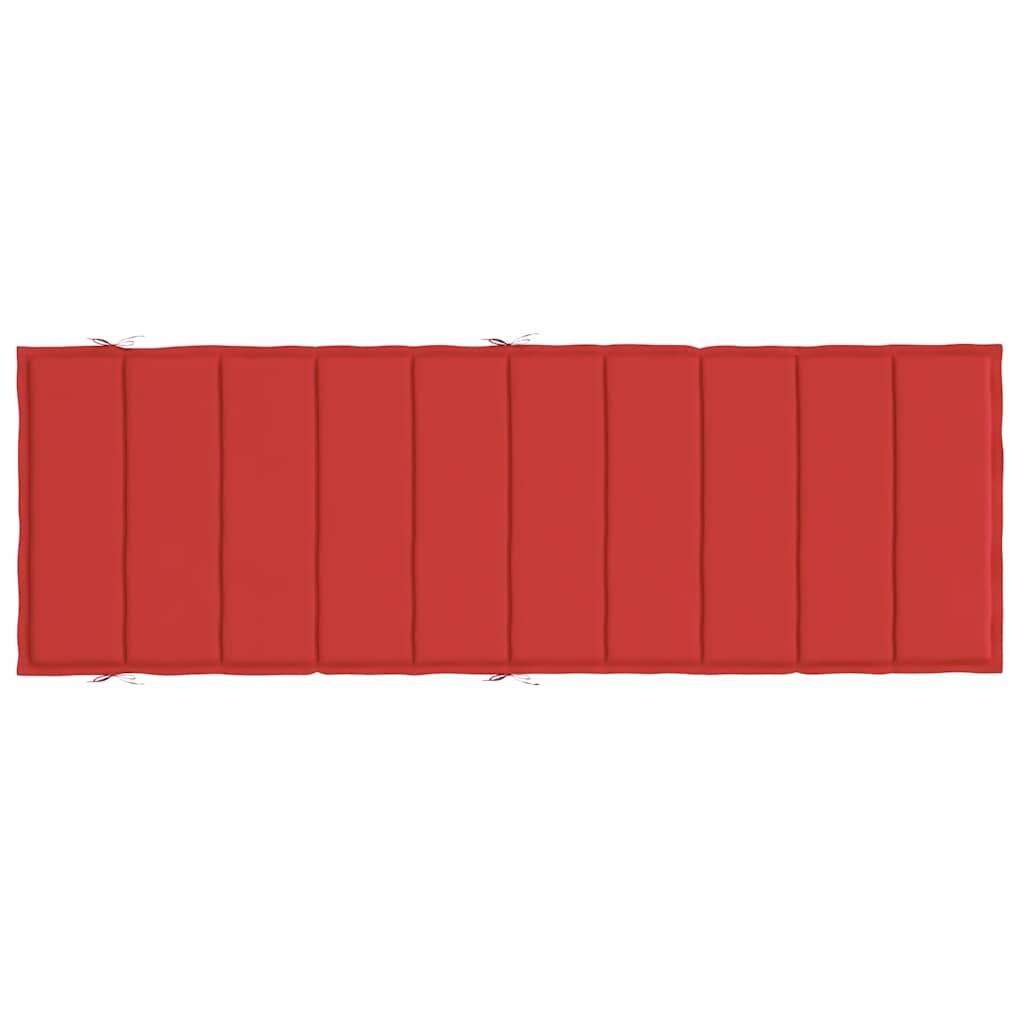 PANGIVO - Coussin de chaise longue tissu oxford rouge 186 x 58 x 4 cm - PANGIVO - Image 5