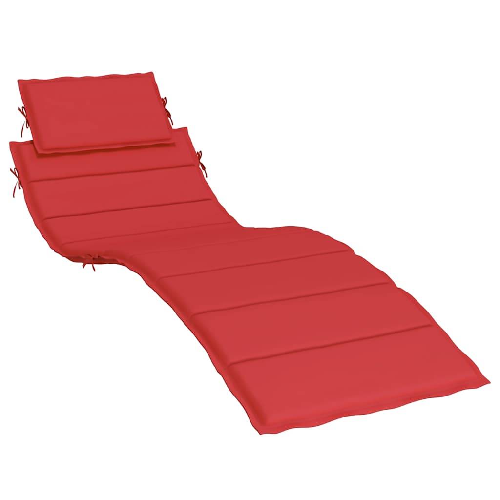 PANGIVO - Coussin de chaise longue tissu oxford rouge 186 x 58 x 4 cm - PANGIVO - Image 2