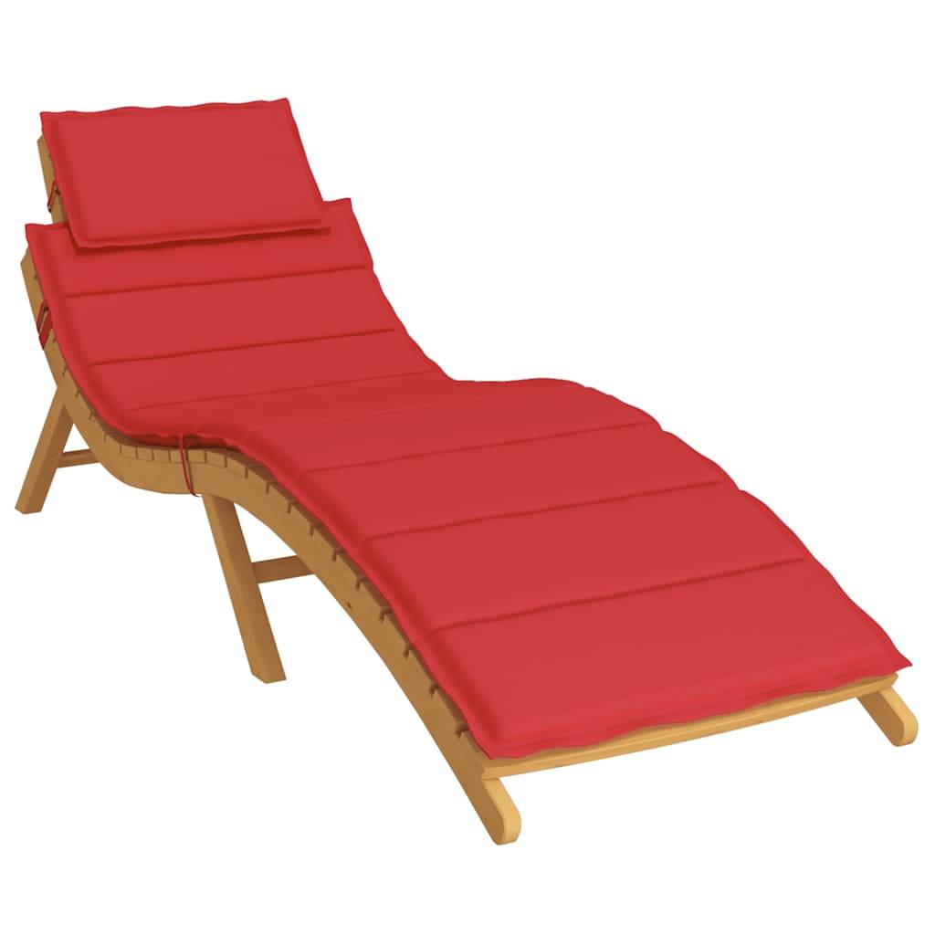 PANGIVO - Coussin de chaise longue tissu oxford rouge 186 x 58 x 4 cm - PANGIVO - Image 3