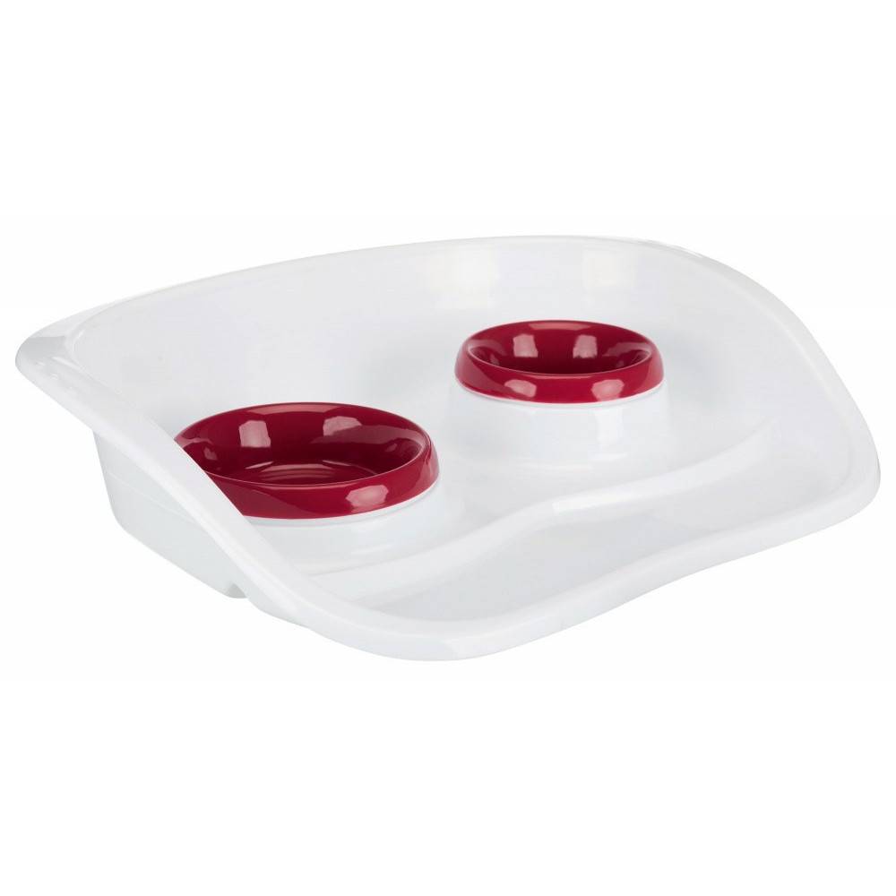 animallparadise - Plateau repas 0.25 et 0.3 litre pour chats ou petit chiens couleur aléatoire - Imagen 1