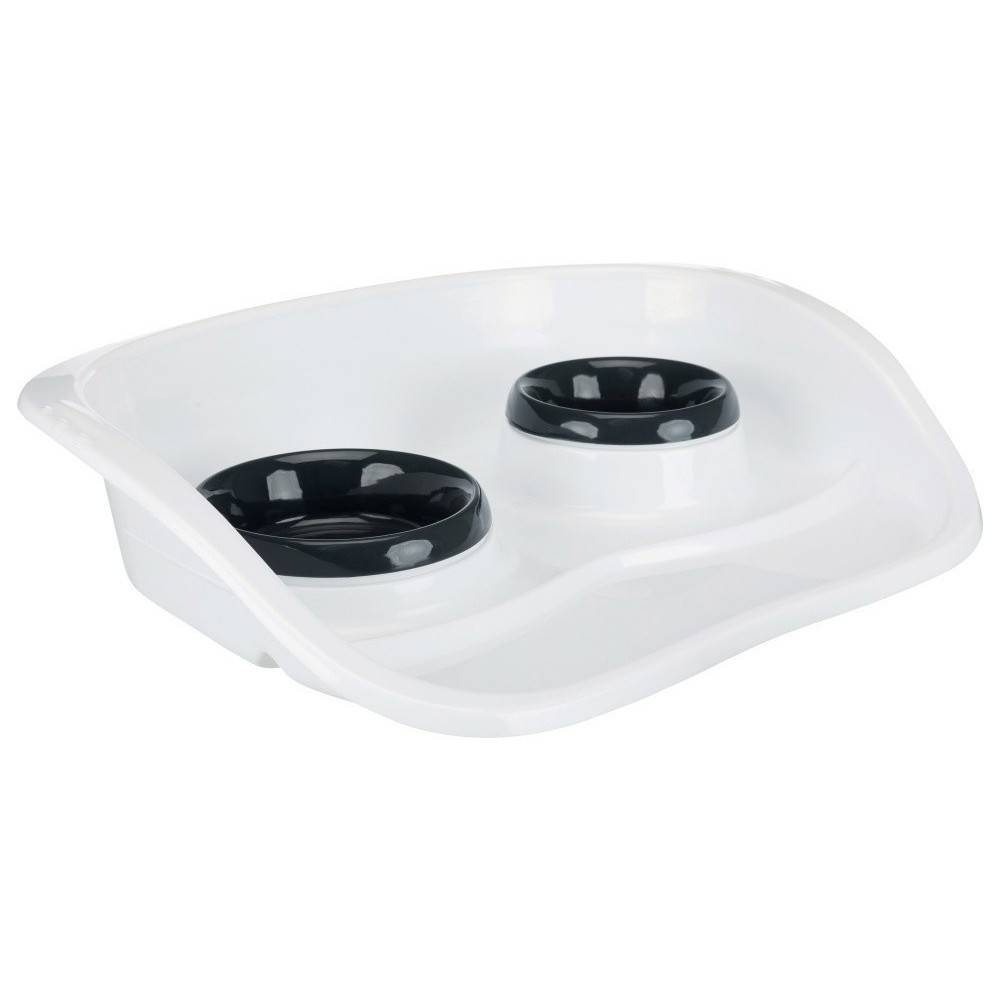 animallparadise - Plateau repas 0.25 et 0.3 litre pour chats ou petit chiens couleur aléatoire - Imagen 2