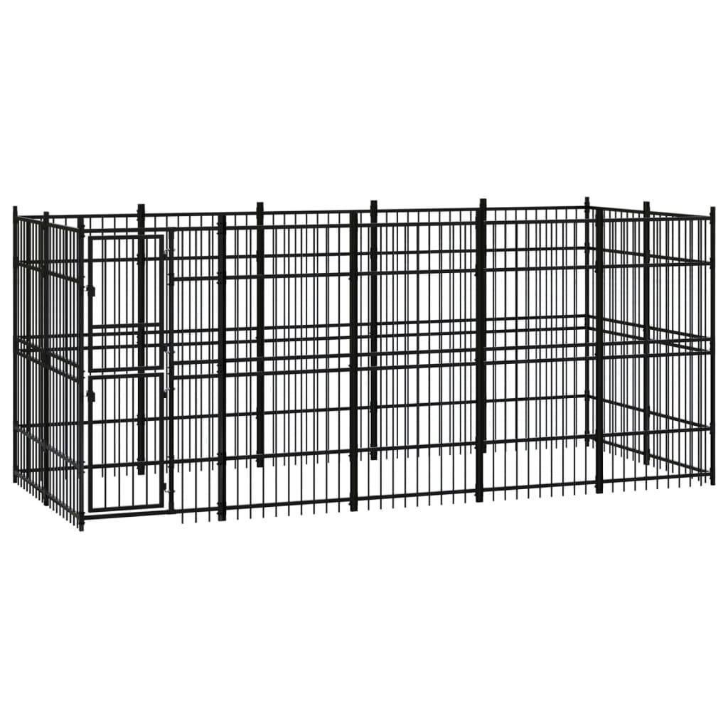 Vidaxl - Chenil d'extérieur pour chiens Acier 9,22 m² vidaXL 3097959 - Imagen 1