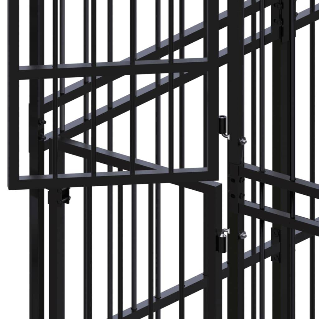 Vidaxl - Chenil d'extérieur pour chiens Acier 9,22 m² vidaXL 3097959 - Imagen 6