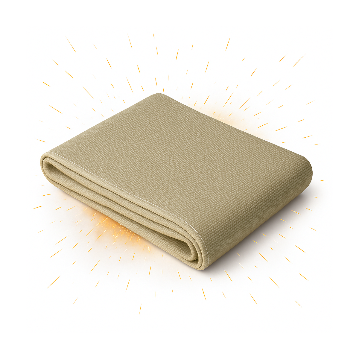 Bâche de soudure anti-chaleur 550 °C - Fibre de verre 2x1 m - Couverture de soudage M0 certifiée - Image 2