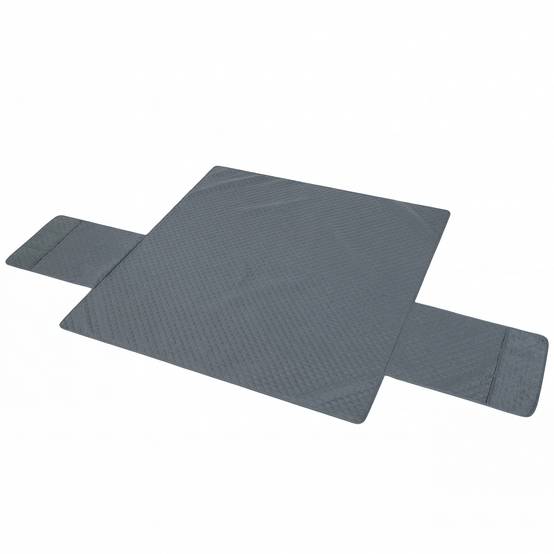 Housse de Canapé Protecteur de Meubles 3 Places Imperméable Anti-glisse avec Poches de Rangement Gris - Image 2