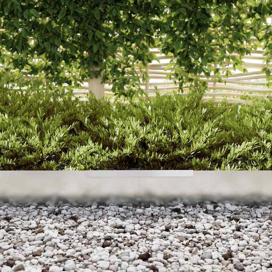 Bordure de jardin 4 pcs acier galvanisé pour aménagement flexible 450x15cm argenté - ComfortXL Outdoor Living - Image 5