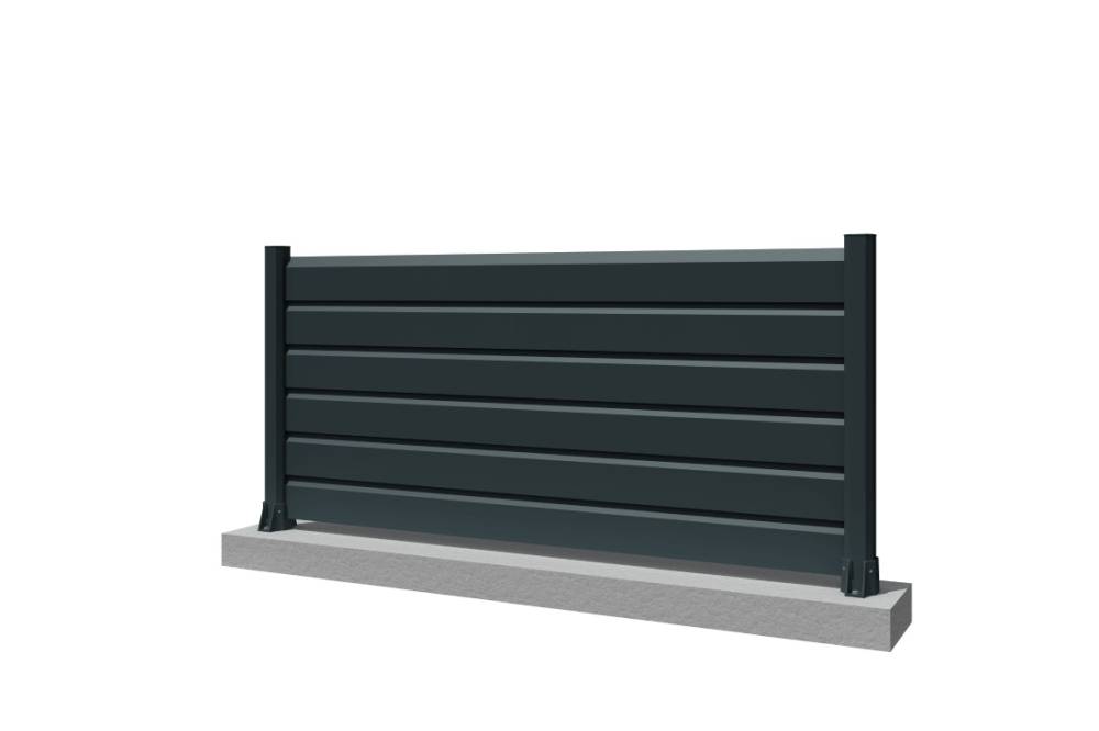Ombrazur - Clôture Brise vue Gris anthracite L 1911 x H 886 mm 6 lames OMBRAZUR - Imagen 1