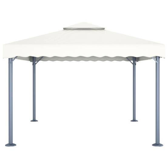Tonnelle aluminium crème 400 x 300 x 270 cm - PANGIVO - Image 3