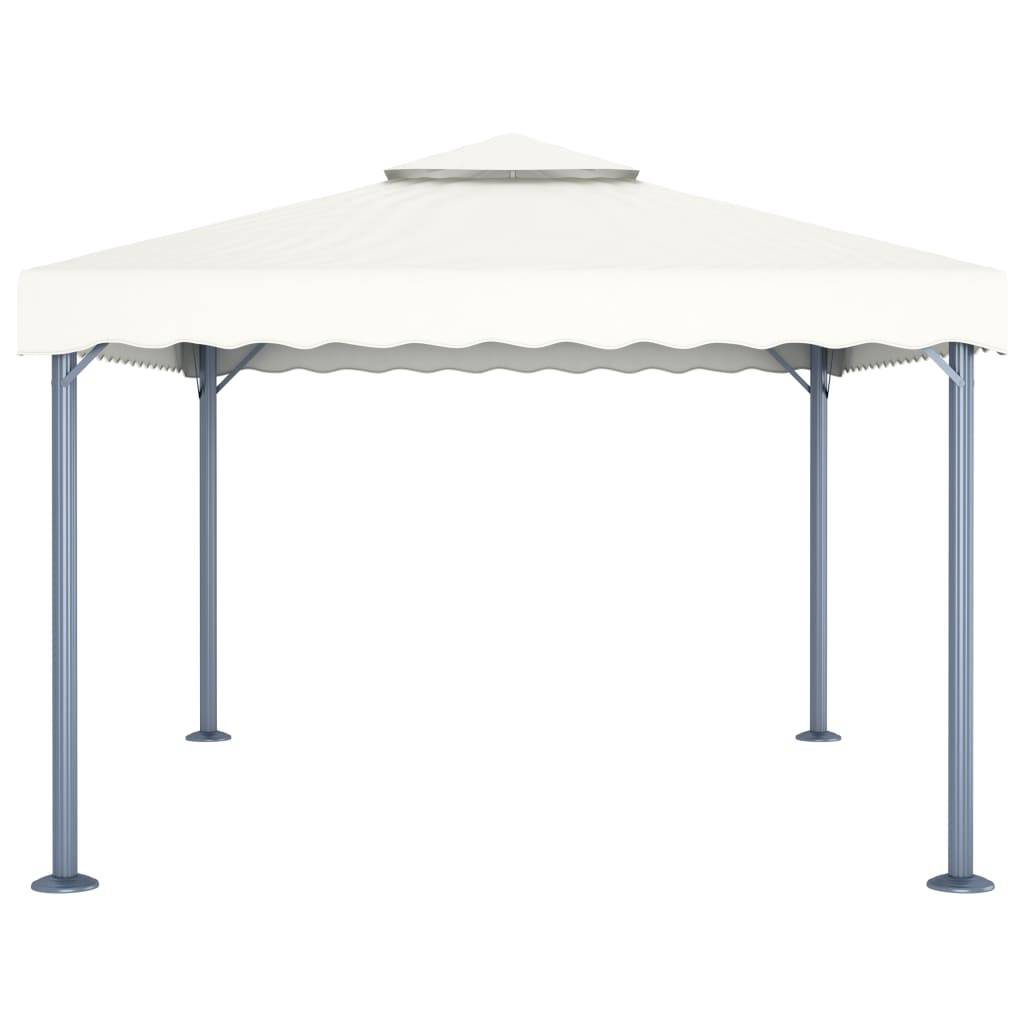 Tonnelle aluminium crème 400 x 300 x 270 cm - PANGIVO - Image 3