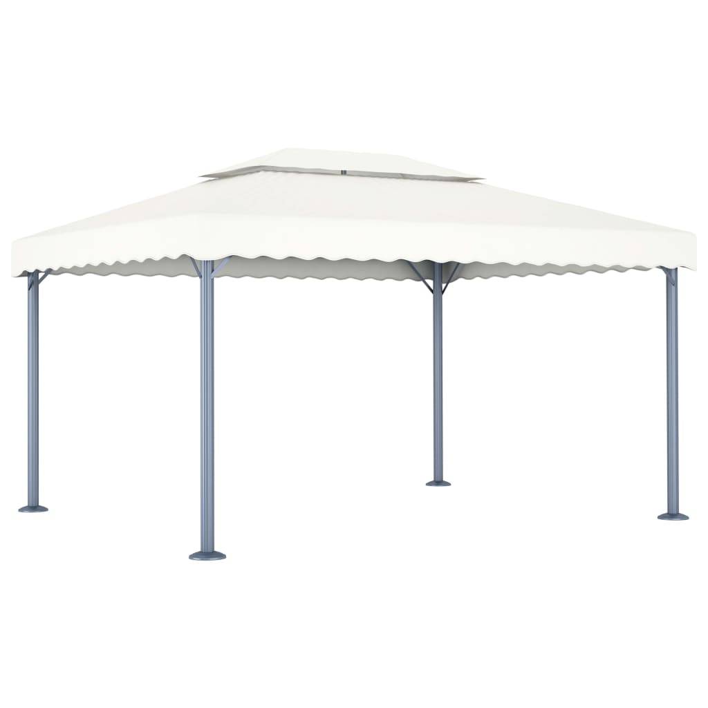 Tonnelle aluminium crème 400 x 300 x 270 cm - PANGIVO - Image 1