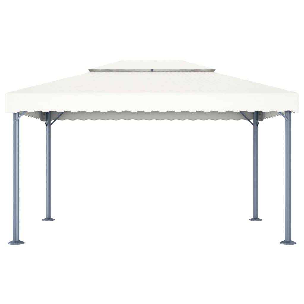 Tonnelle aluminium crème 400 x 300 x 270 cm - PANGIVO - Image 2