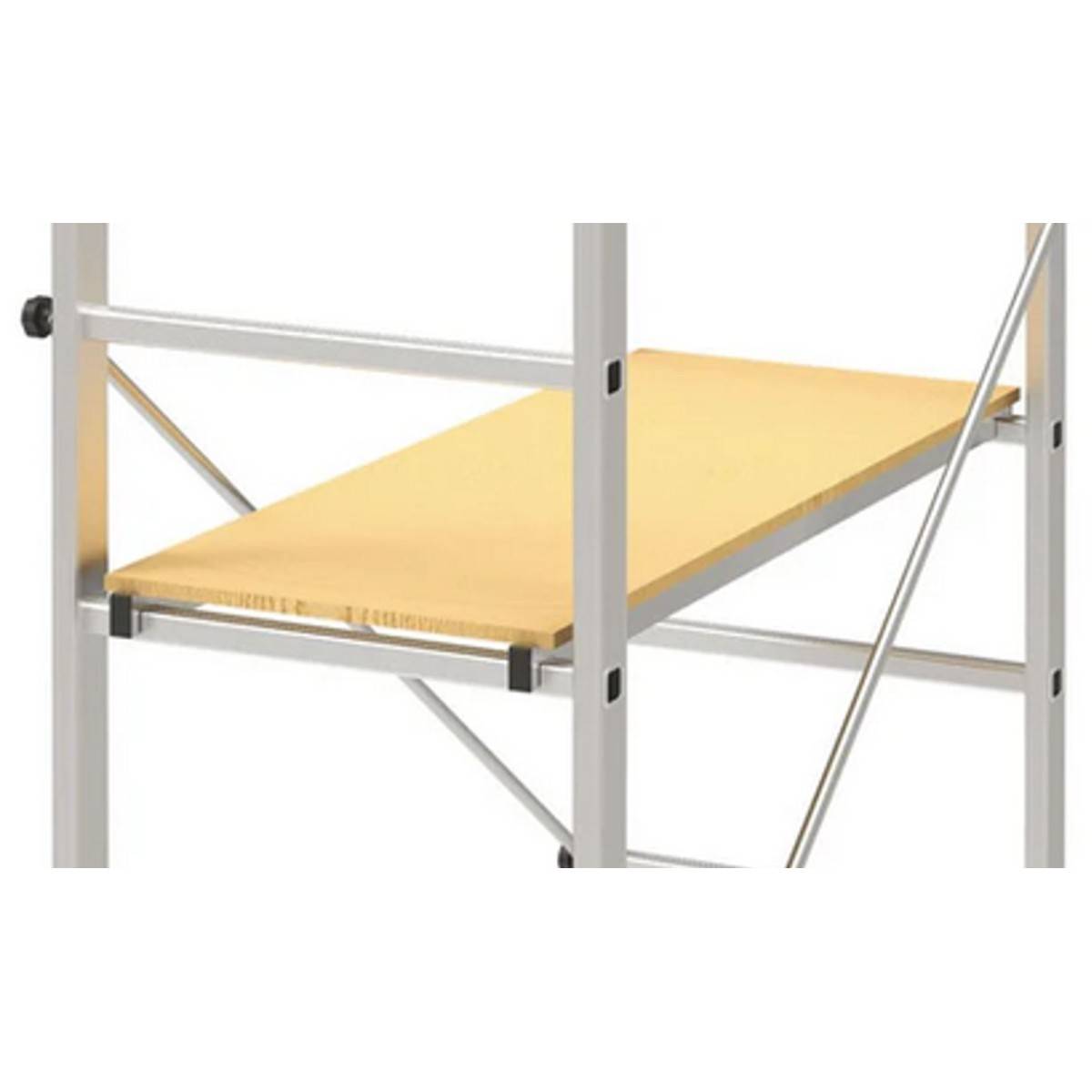 Echafaudage de travail Hauteur travail 2.85m Plateau 110 x 40 cm Aluminium Charge 120Kg BRIXO - Imagen 3