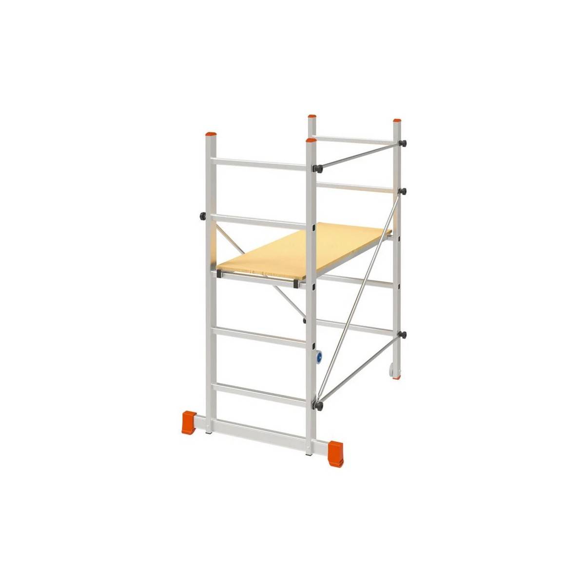 Echafaudage de travail Hauteur travail 2.85m Plateau 110 x 40 cm Aluminium Charge 120Kg BRIXO - Imagen 1