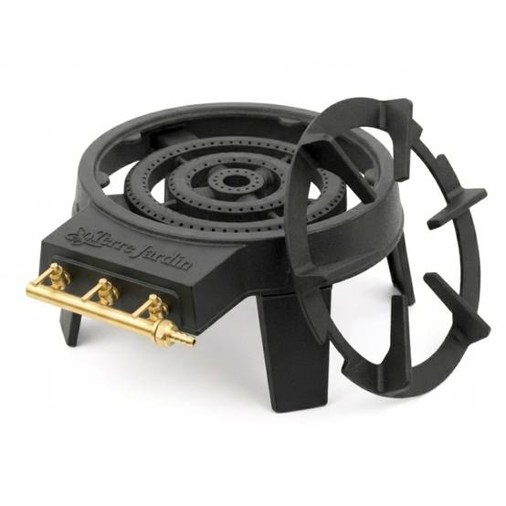 Réchaud à gaz en fonte 3 feux 4 pieds 9,5 kw Gaztival Pro - Image 5