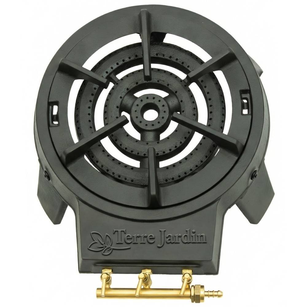 Réchaud à gaz en fonte 3 feux 4 pieds 9,5 kw Gaztival Pro - Image 3