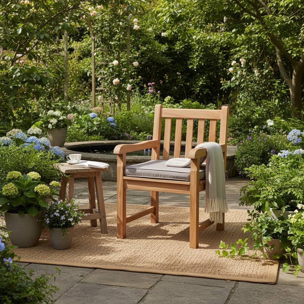 Teck'Attitude - Coussin taupe pour chaises et fauteuils pliants - TECK'Attitude - Imagen 5