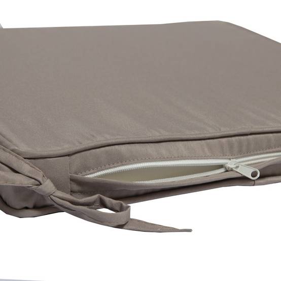 Coussin taupe pour chaises et fauteuils pliants - TECK'Attitude - Imagen 3