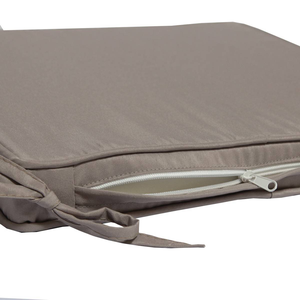 Coussin taupe pour chaises et fauteuils pliants - TECK'Attitude - Imagen 3