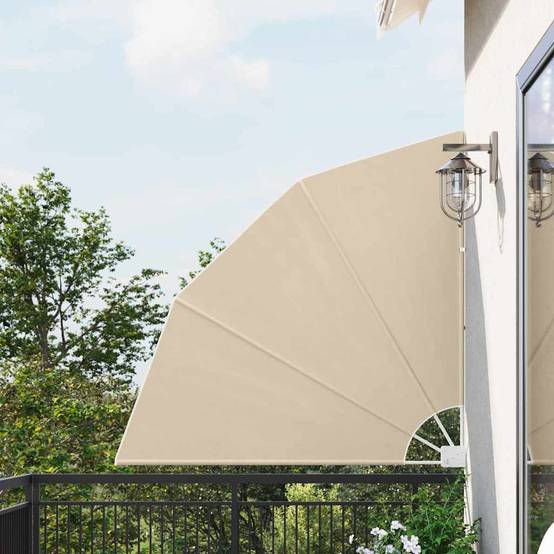 Écran de confidentialité pour balcon Polyester Beige 140 x 140 cm - PANGIVO - Image 1