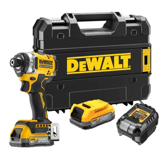 Visseuse à chocs 3 Vitesses 18V 282Nm XR - DEWALT - avec 2 batteries 18V 1.7Ah - chargeur - TSTAK - DCF860E2T-QW - Image 1