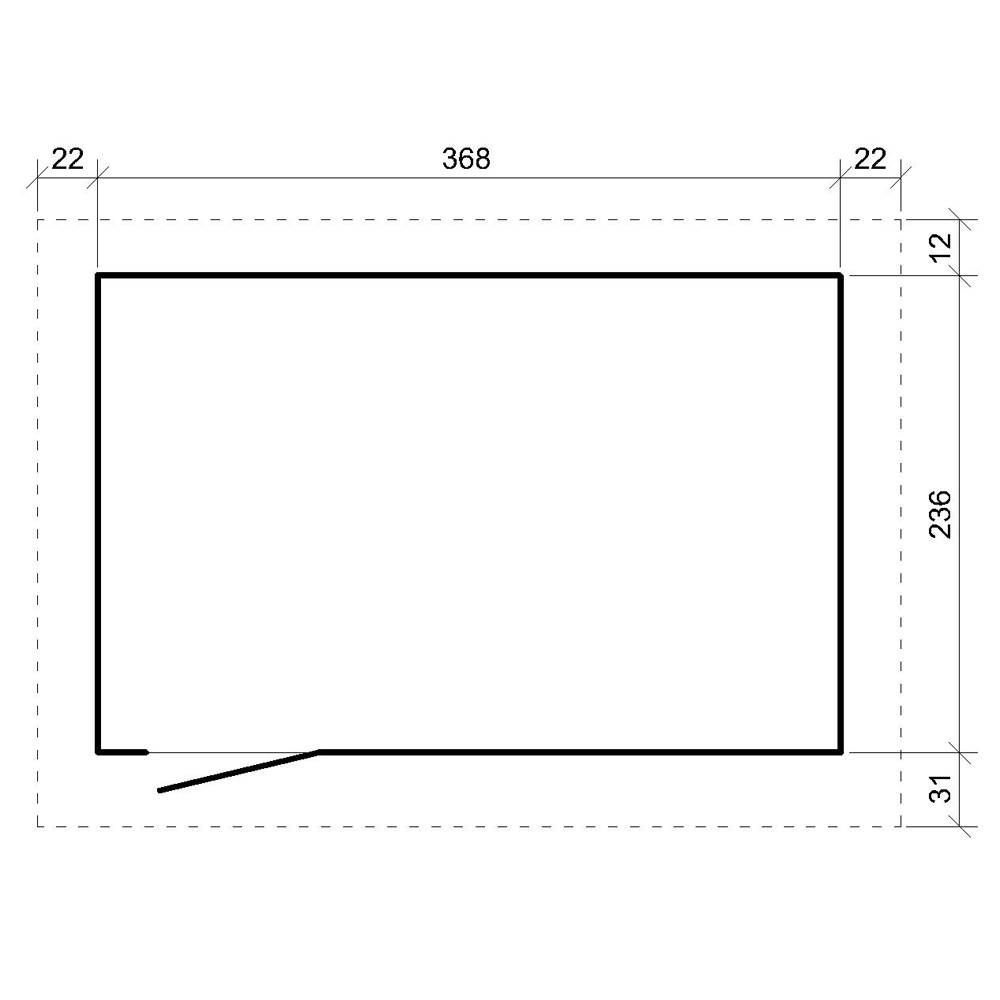 Timbela - Abri de Jardin Qualité Premium 9m² / L412xL279cm - Kit tout compris avec sol, tuiles bitumineuses, set de peinture - Timbela M904-HARVEST HONEY - Image 7