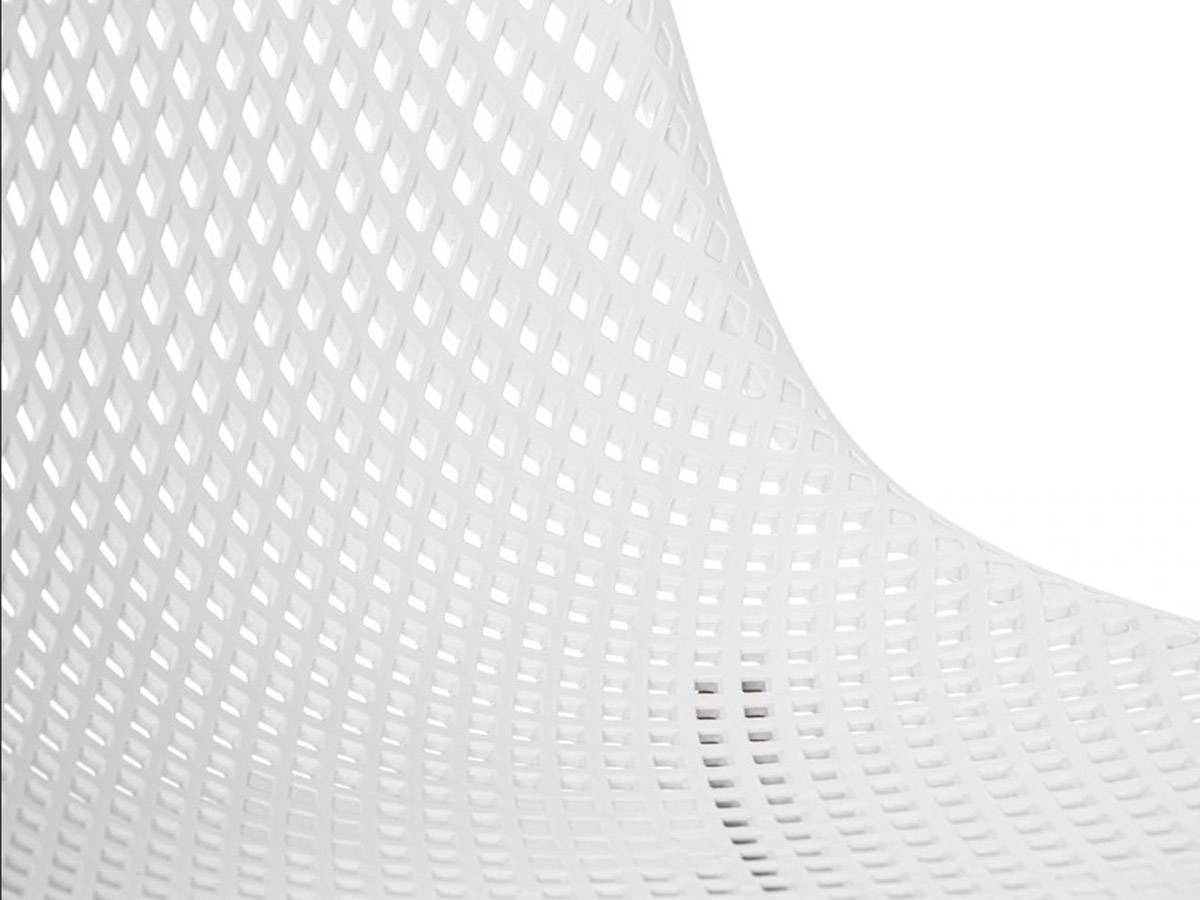 Lot de 4 Chaises de jardin en aluminium et résine coloris blanc Malte - Jardiline - Imagen 4