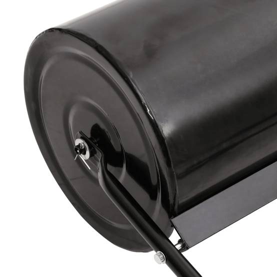 Vidaxl - Rouleau de jardin et de pelouse à tirer avec pinces aérateur noir 63 L en fer vidaXL 3308005 - Image 4