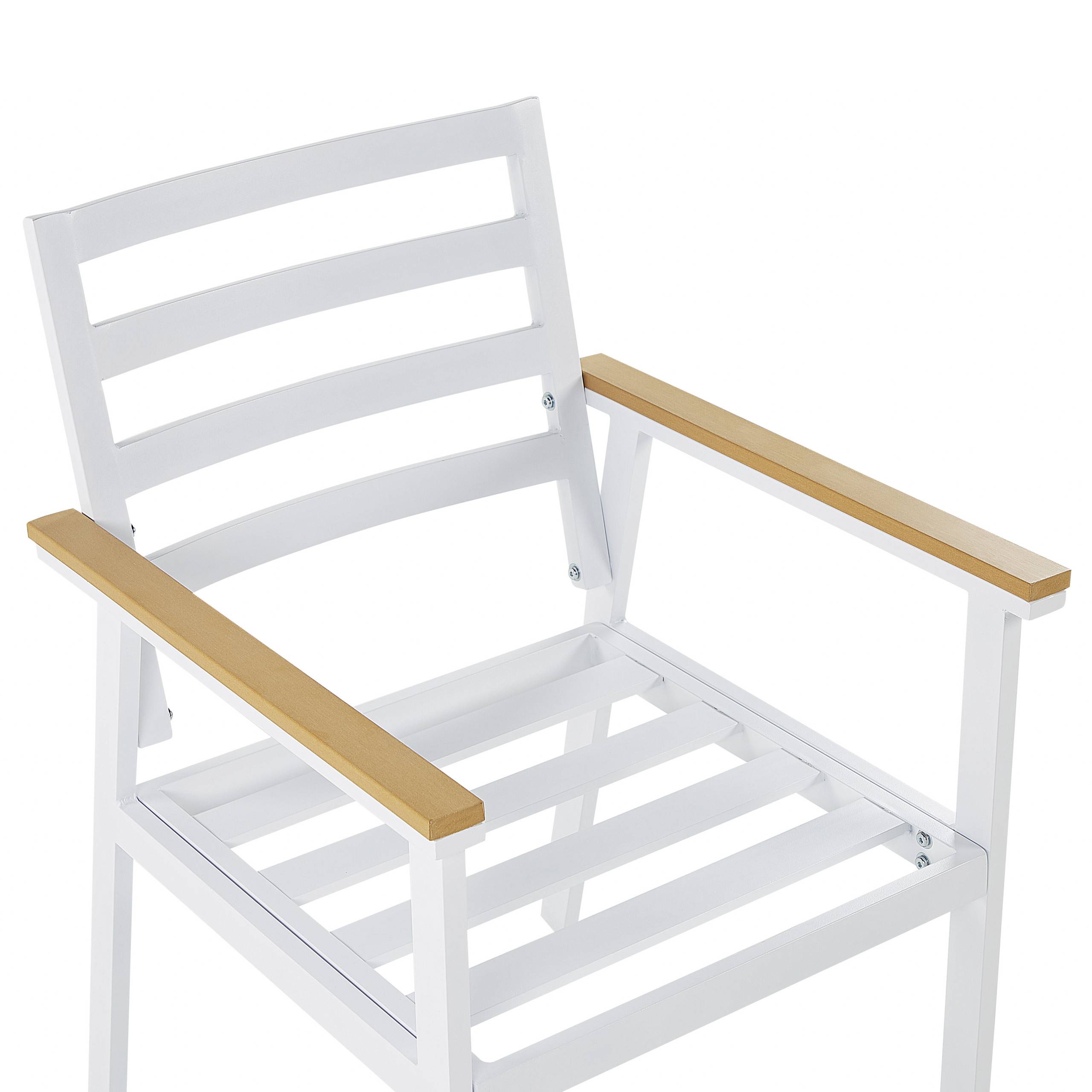 Beliani - Set de salle à manger, 4 Personnes Aluminium Beige CAVOLI - Beliani - Imagen 9
