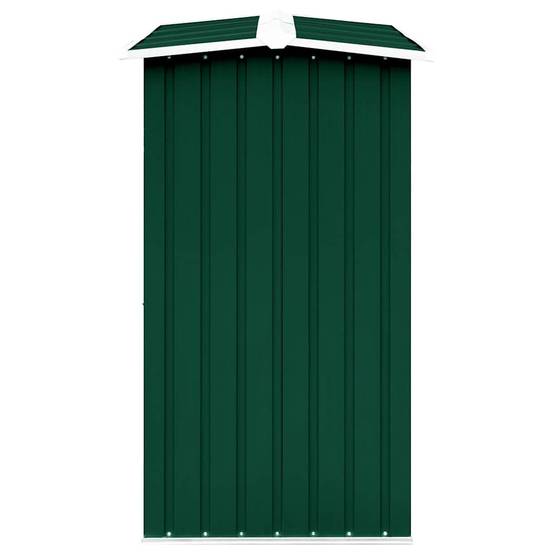 Abri de Stockage Bois XXL Acier Galvanisé pour Jardin 330x92x153 cm Vert - ComfortXL Outdoor Living - Image 4