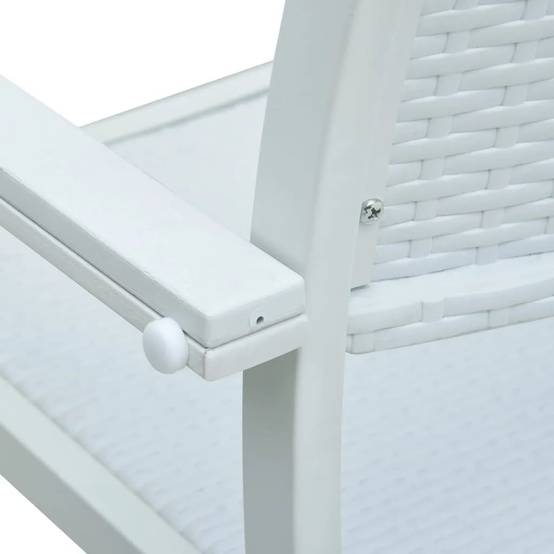 ComfortXL - Salon de Jardin 4P Plastique Aspect Rotin et Acier Blanc – ComfortXL Outdoor Living - Image 10