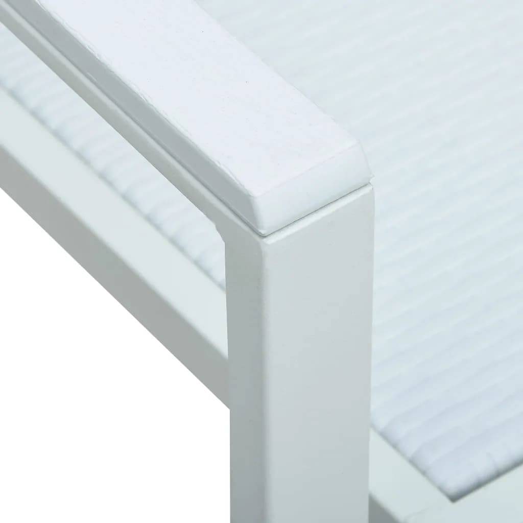 ComfortXL - Salon de Jardin 4P Plastique Aspect Rotin et Acier Blanc – ComfortXL Outdoor Living - Image 9