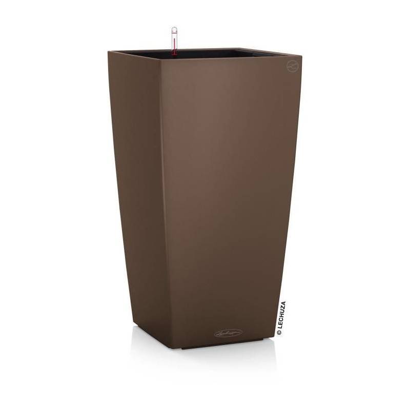 Lechuza - Pot De Fleur Lechuza Cubico Color 40 - Kit Complet, Muscade - Imagen 1