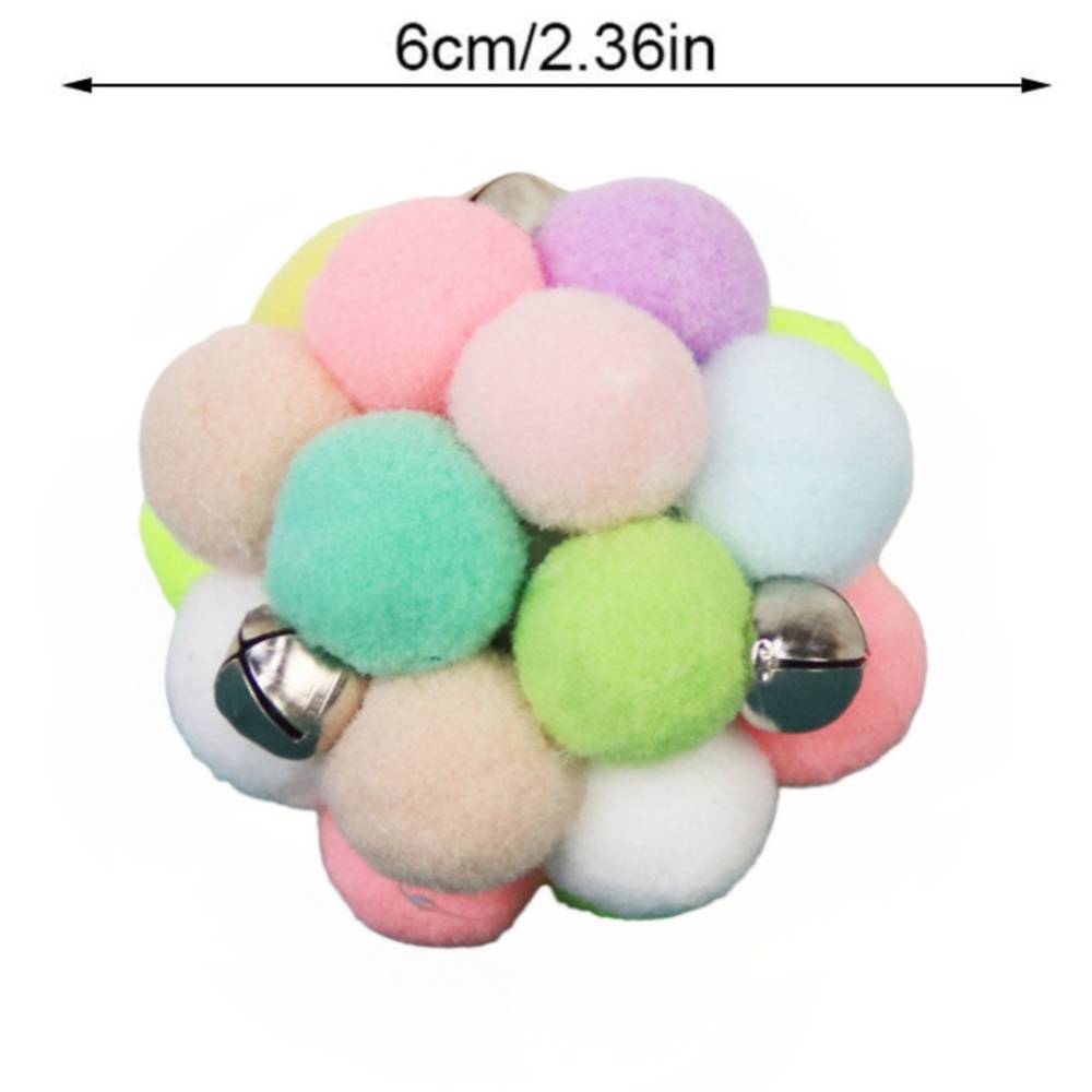 Jouets pour chats--Balle rebondissante pour chat avec herbe à chat et clochette - Jouet interactif - Living123 - Image 4