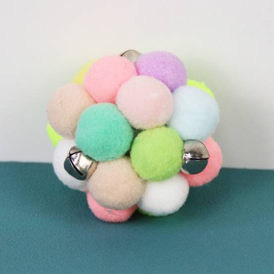 Jouets pour chats--Balle rebondissante pour chat avec herbe à chat et clochette - Jouet interactif - Living123 - Image 6