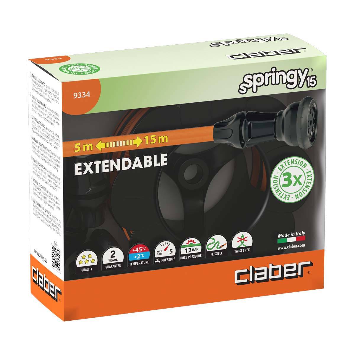 Claber - Kit tuyau extensible 15m 9334 Claber - Image 3