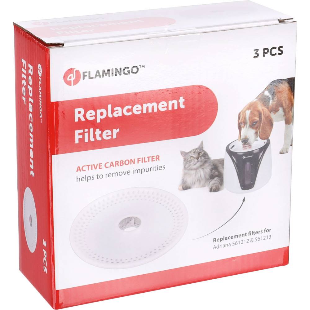 3 Filtres rechange pour Fontaine sensor Adriana noir pour chat et chien - Imagen 1