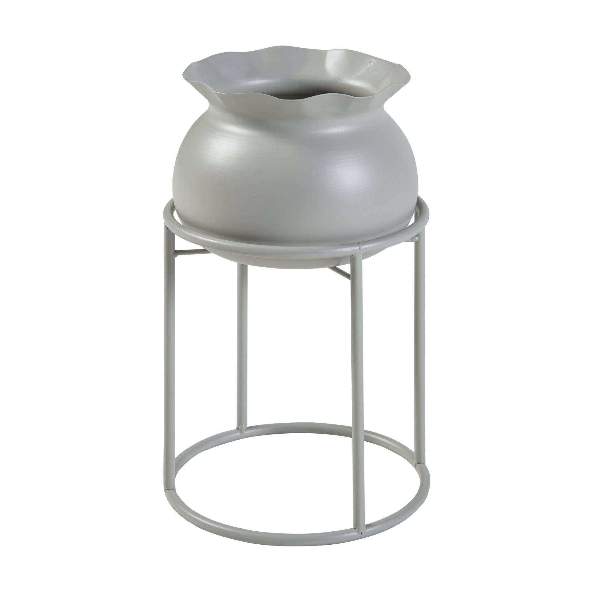 Helloshop26 - Porte-plantes style intemportel support 32 x 20 cm beige - Image 1