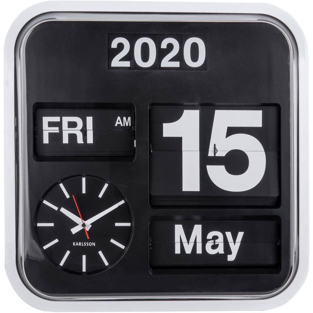 Karlsson - Horloge vintage Big Flip 43 cm Karlsson - Imagen 3