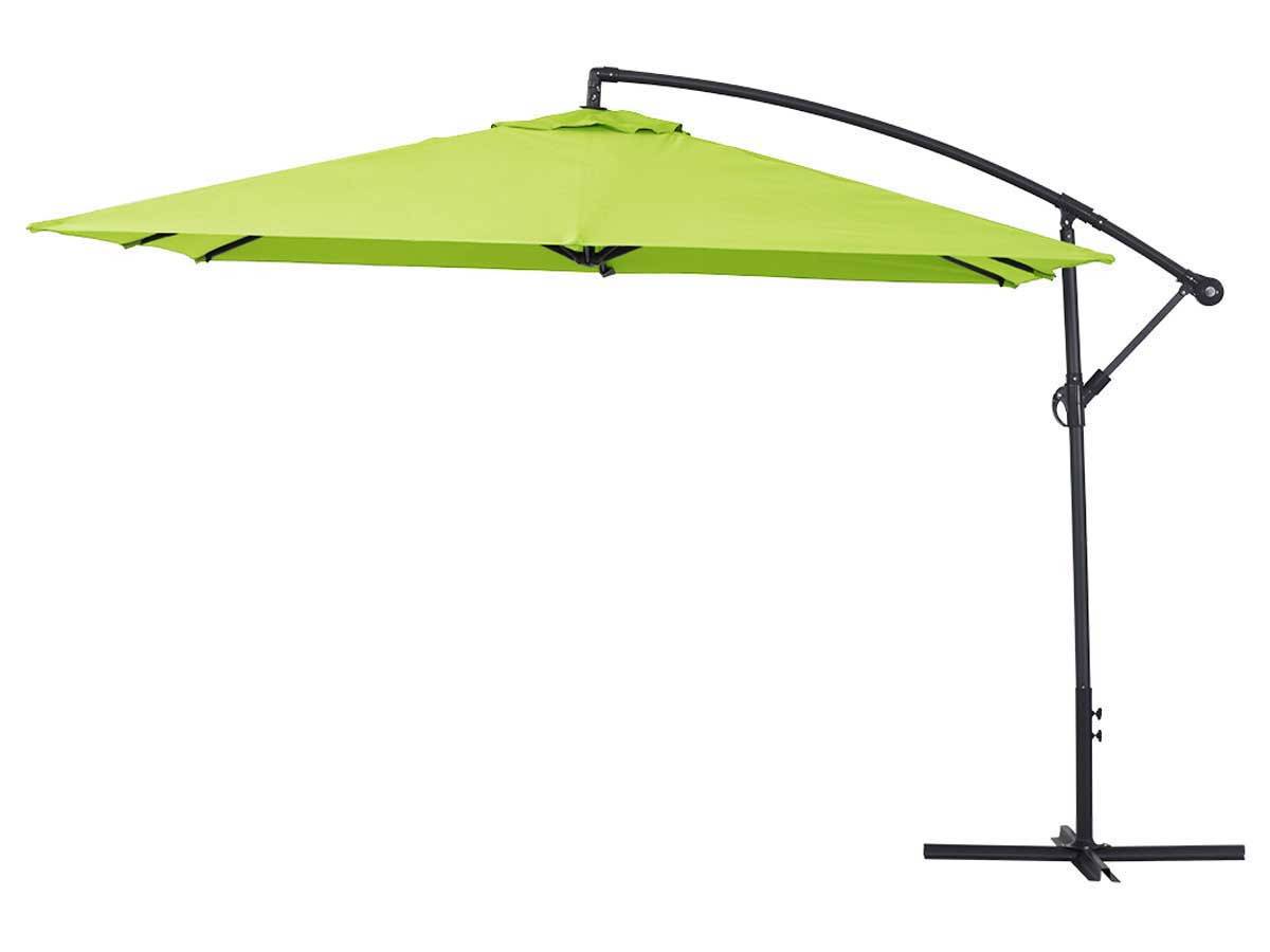 Parasol Jardin Déporté  Alu "ilios 3" - Carré - 3 X3 M - Vert -habitat Et Jardin - Image 1