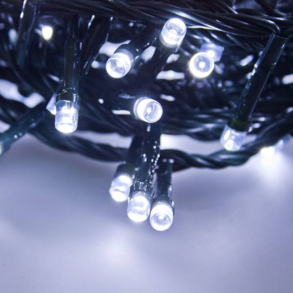 Lotti - Guirlande lumineuse verte 18,5M 450 LED blanc froid 8 animations minuteur extérieur Lotti - Imagen 10