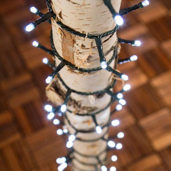 Lotti - Guirlande lumineuse verte 18,5M 450 LED blanc froid 8 animations minuteur extérieur Lotti - Imagen 9