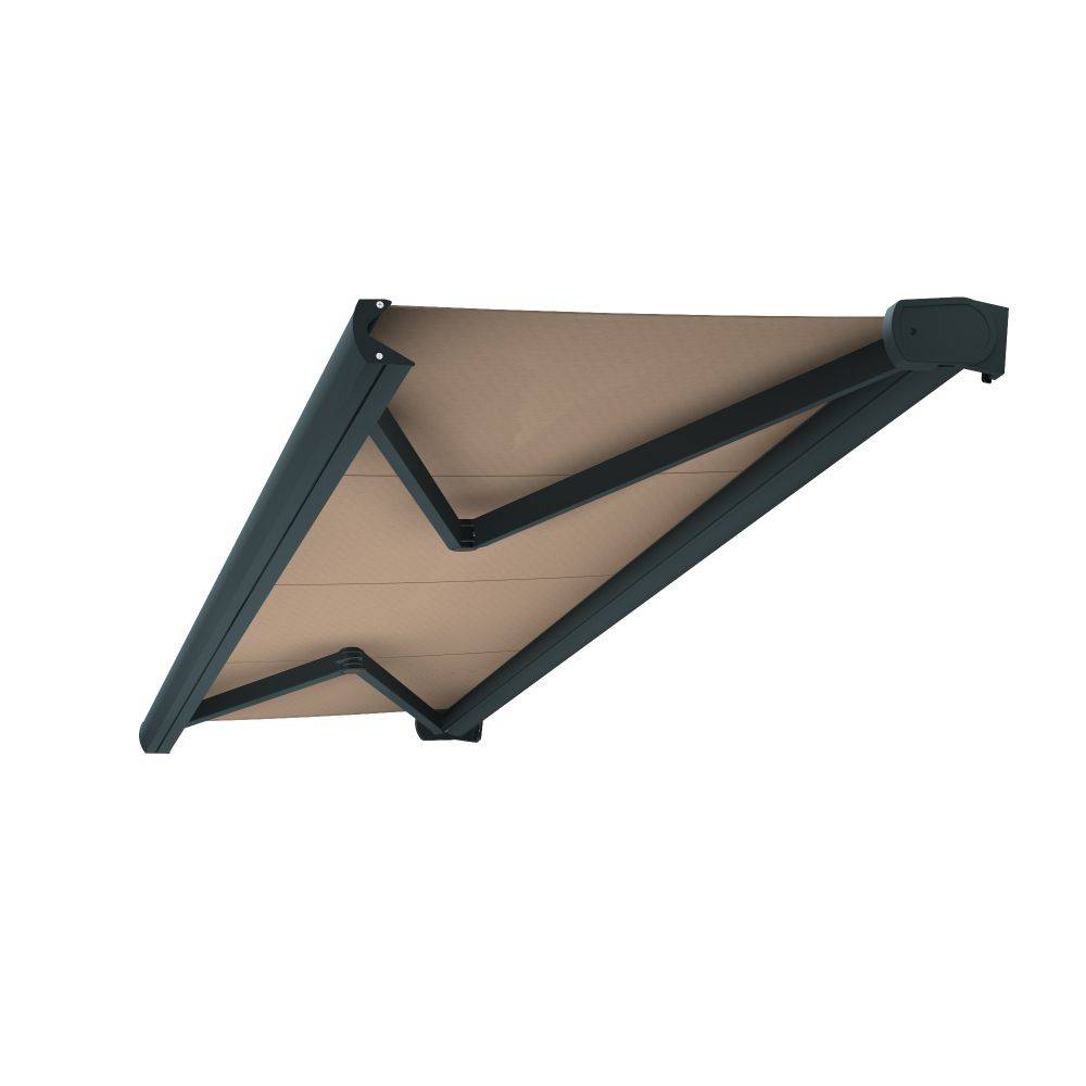 Intersun - Store banne coffre CINABRE 3,00x2,00 M (Motorisé et Interrupteur - Gris Anthracite - Taupe) - INTERSUN - Imagen 3