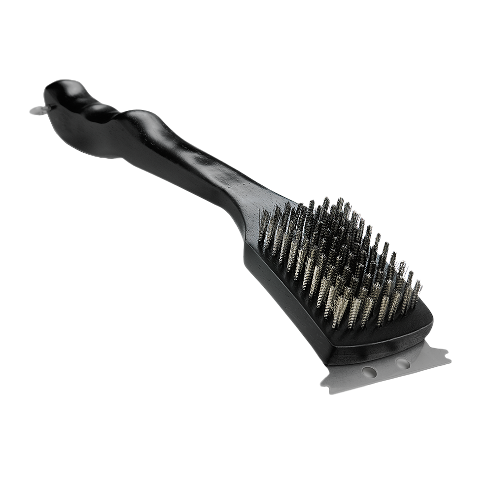 Napoleon - Brosse de barbecue en bois noir - Poils inox - Imagen 1