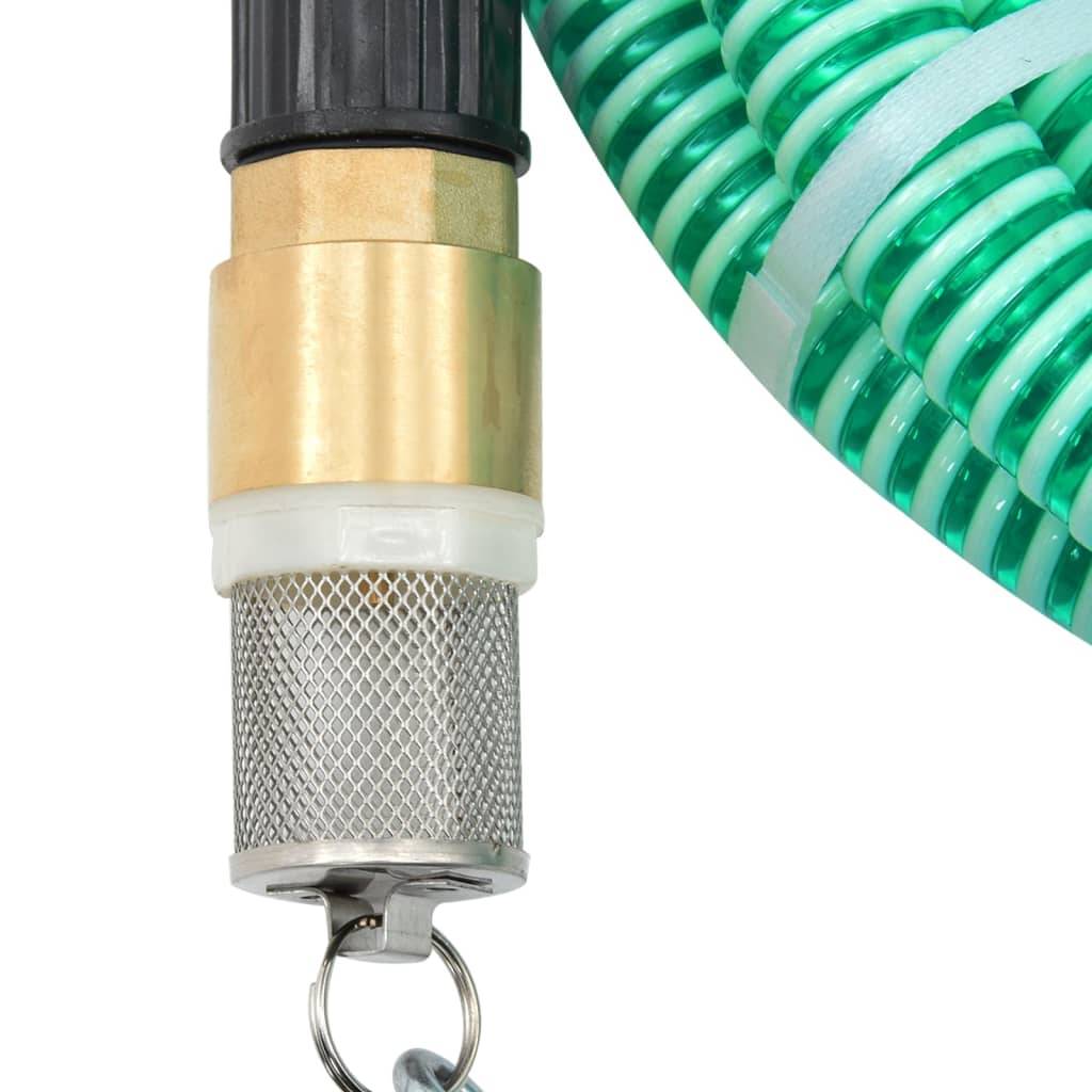 Vidaxl - Tuyau d'aspiration avec raccords en laiton vert 1,1" 10 m PVC vidaXL 151047 - Image 2