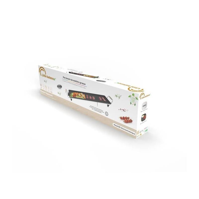 Plancha - Little Balance - 8742 - Wood 90 - Poignées Bois - 2000 W - 90 Cm - Imagen 6